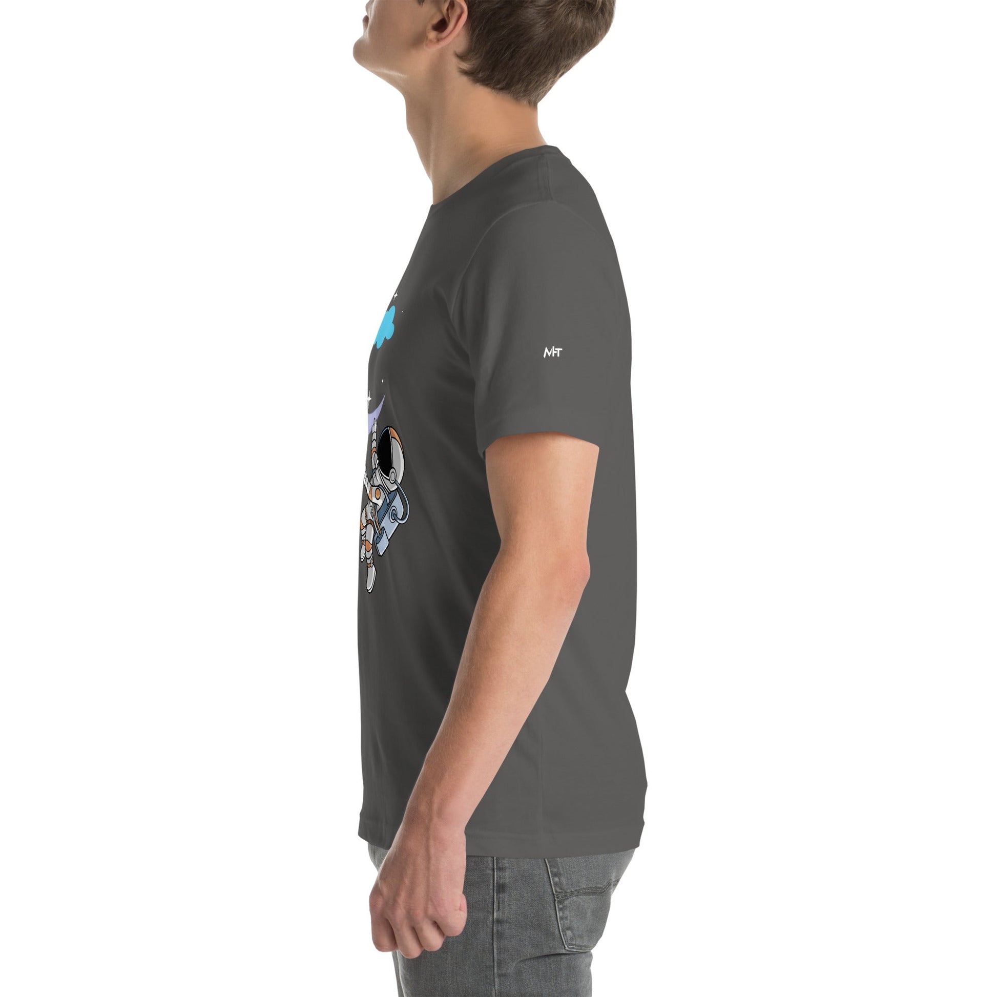 Full Moon Astronaut - Unisex t-shirt by DarkByteGear
