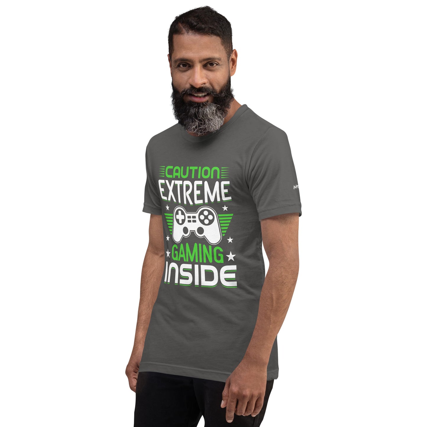 Caution extreme gaming inside - Unisex t-shirt by DarkByteGear