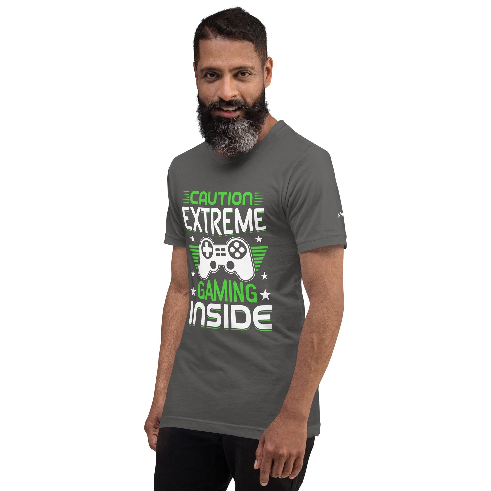 Caution extreme gaming inside - Unisex t-shirt by DarkByteGear