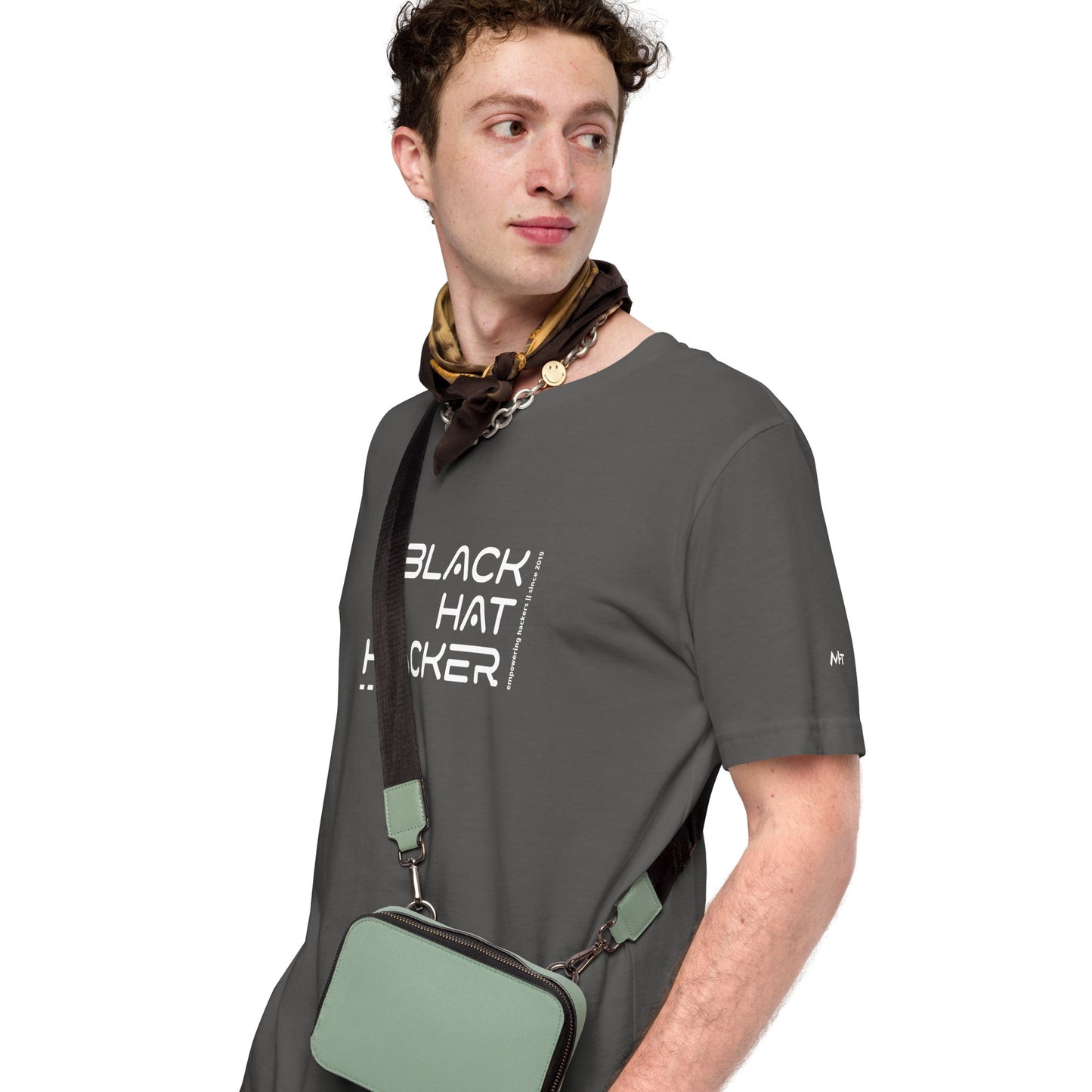 Black Hat Hacker V7 Unisex t-shirt by DarkByteGear