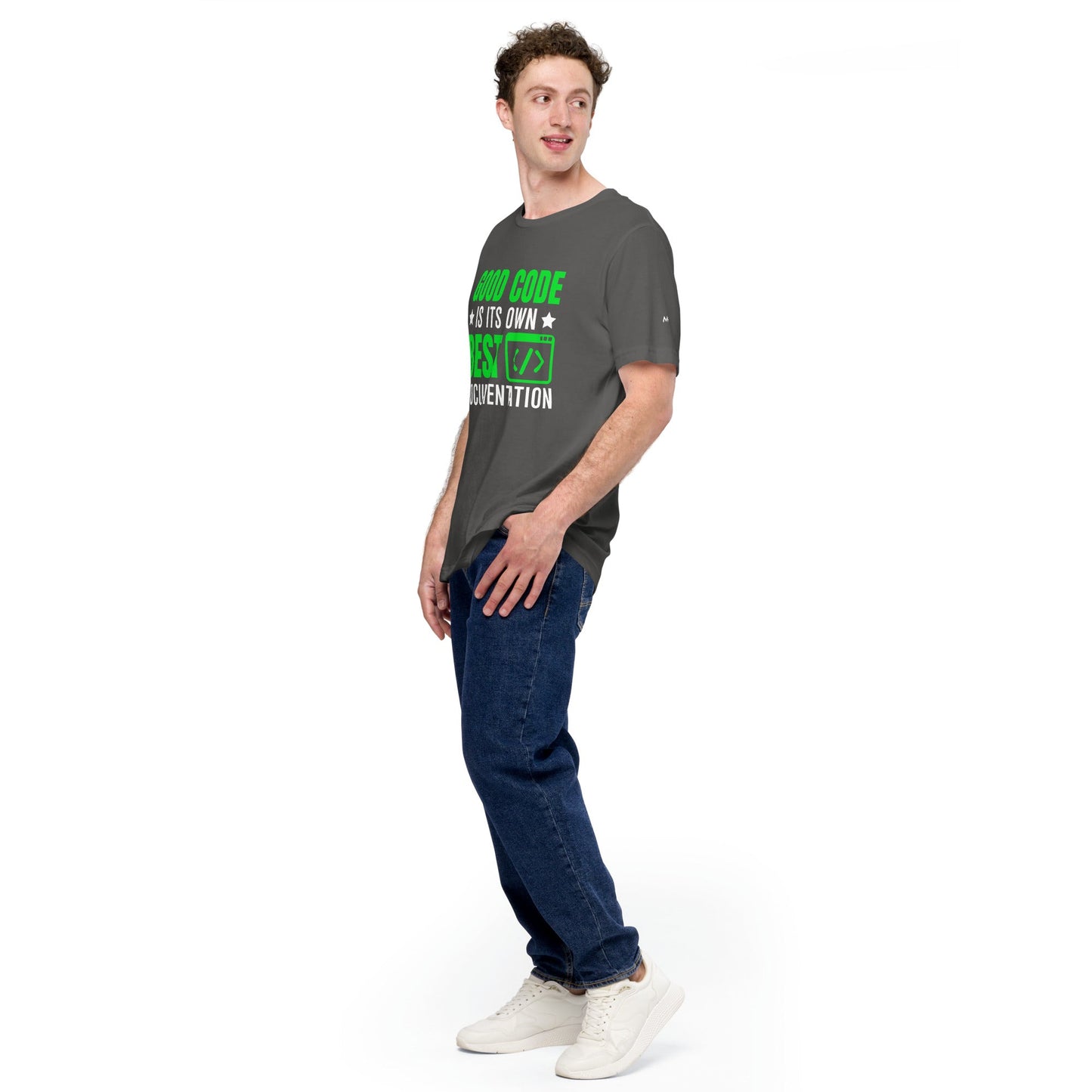 Good Code is in its own best documentation Unisex t-shirt by DarkByteGear