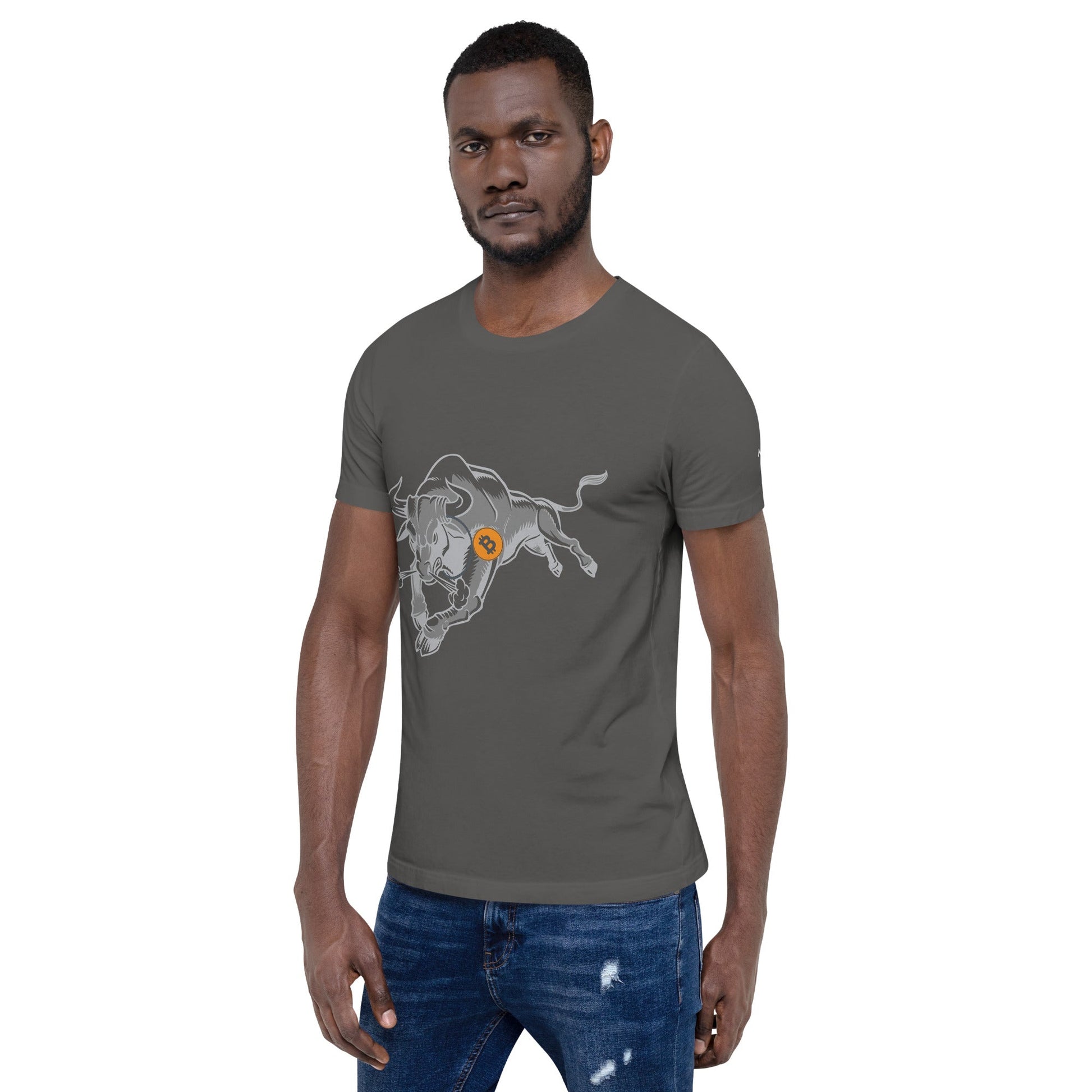 Strong Bitcoin Bull Unisex t-shirt by DarkByteGear