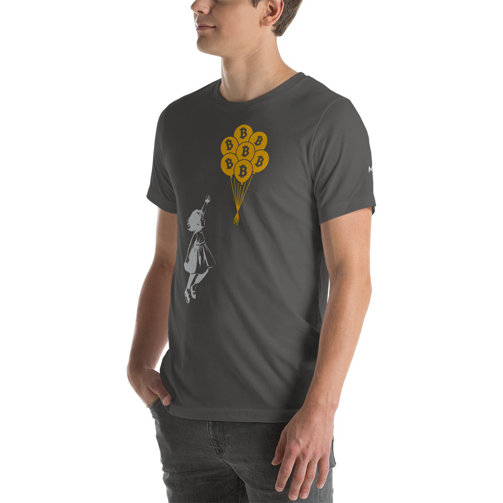 Bitcoin Little Girl Unisex t-shirt by DarkByteGear