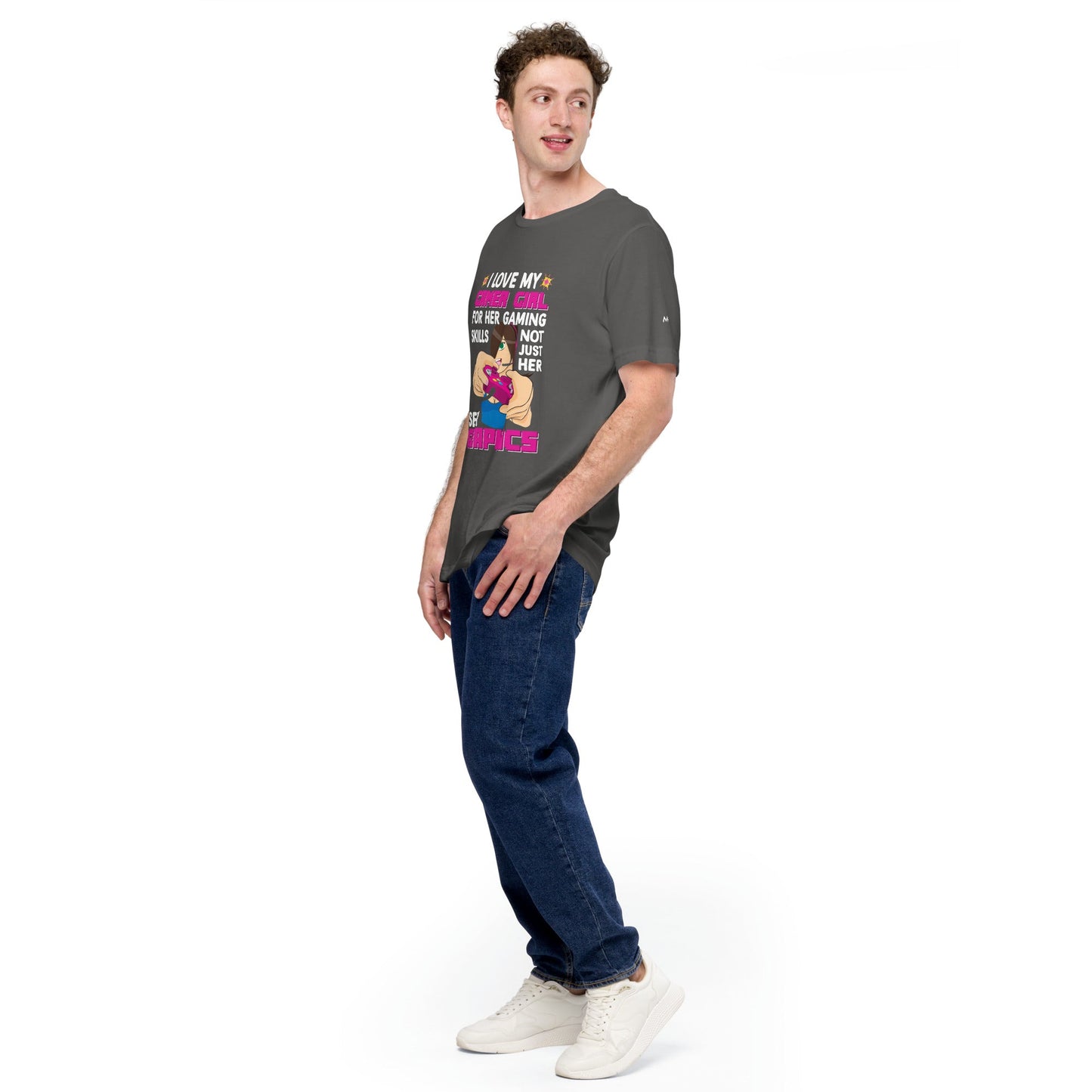 I Love my Gamer Girl for her gaming skill - Unisex t-shirt by DarkByteGear