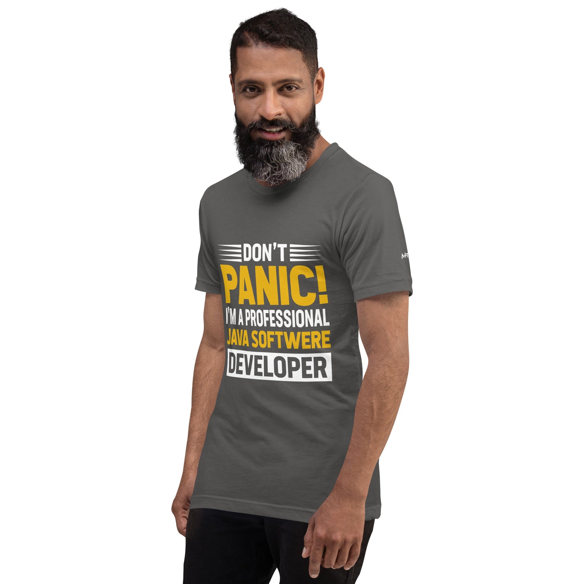 Don't Panic, I am a Professional Java Software Developer - Unisex t-shirt by DarkByteGear