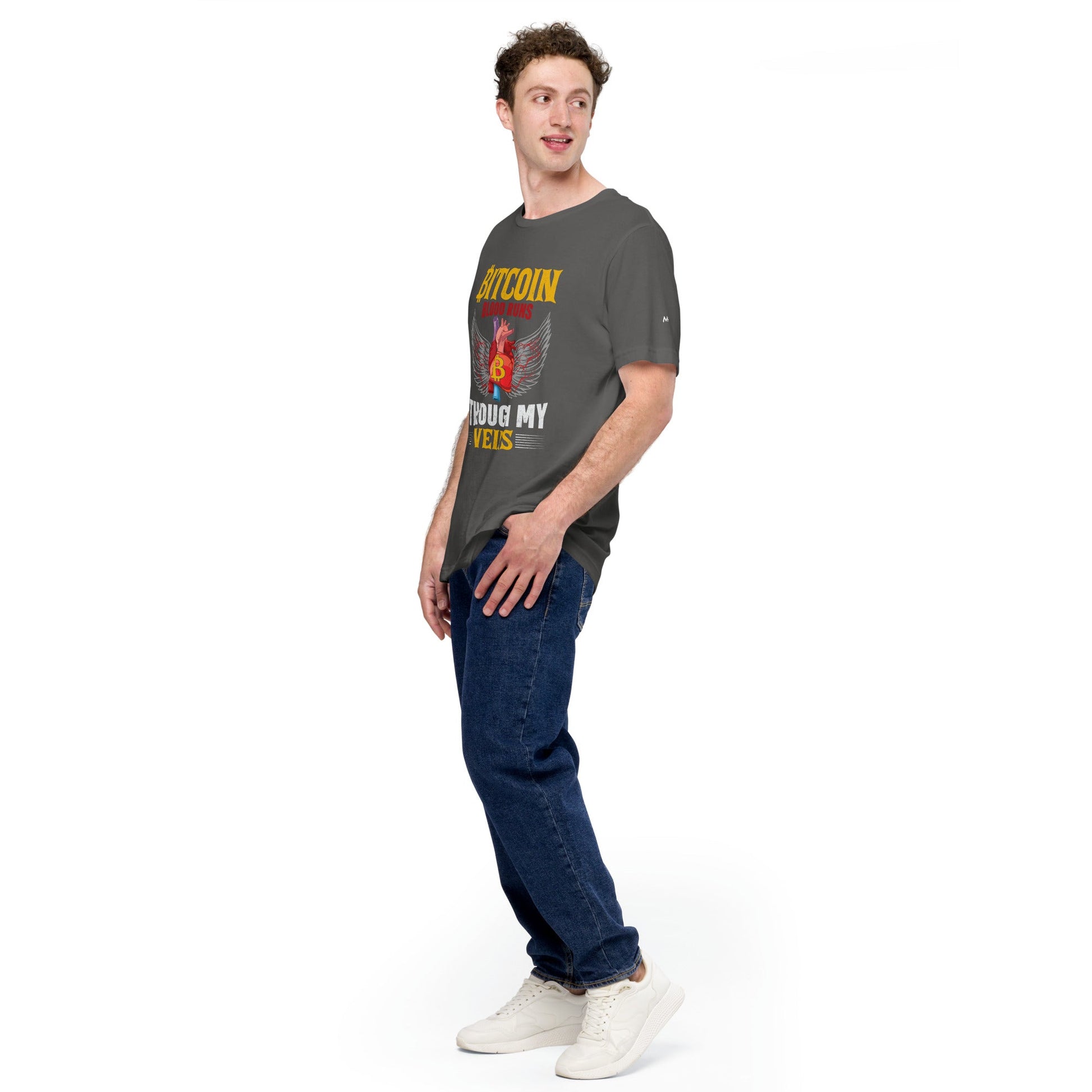 Bitcoin Blood Run Through My Vein - Unisex t-shirt by DarkByteGear