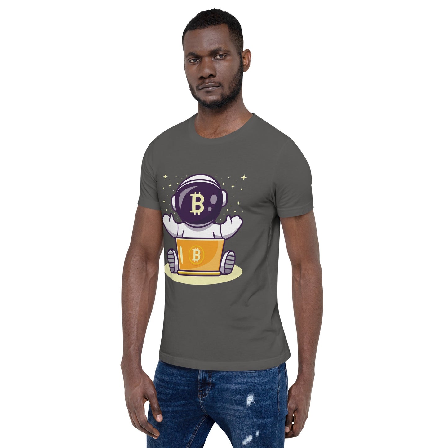 Bitcoin Astronaut - Unisex t-shirt by DarkByteGear