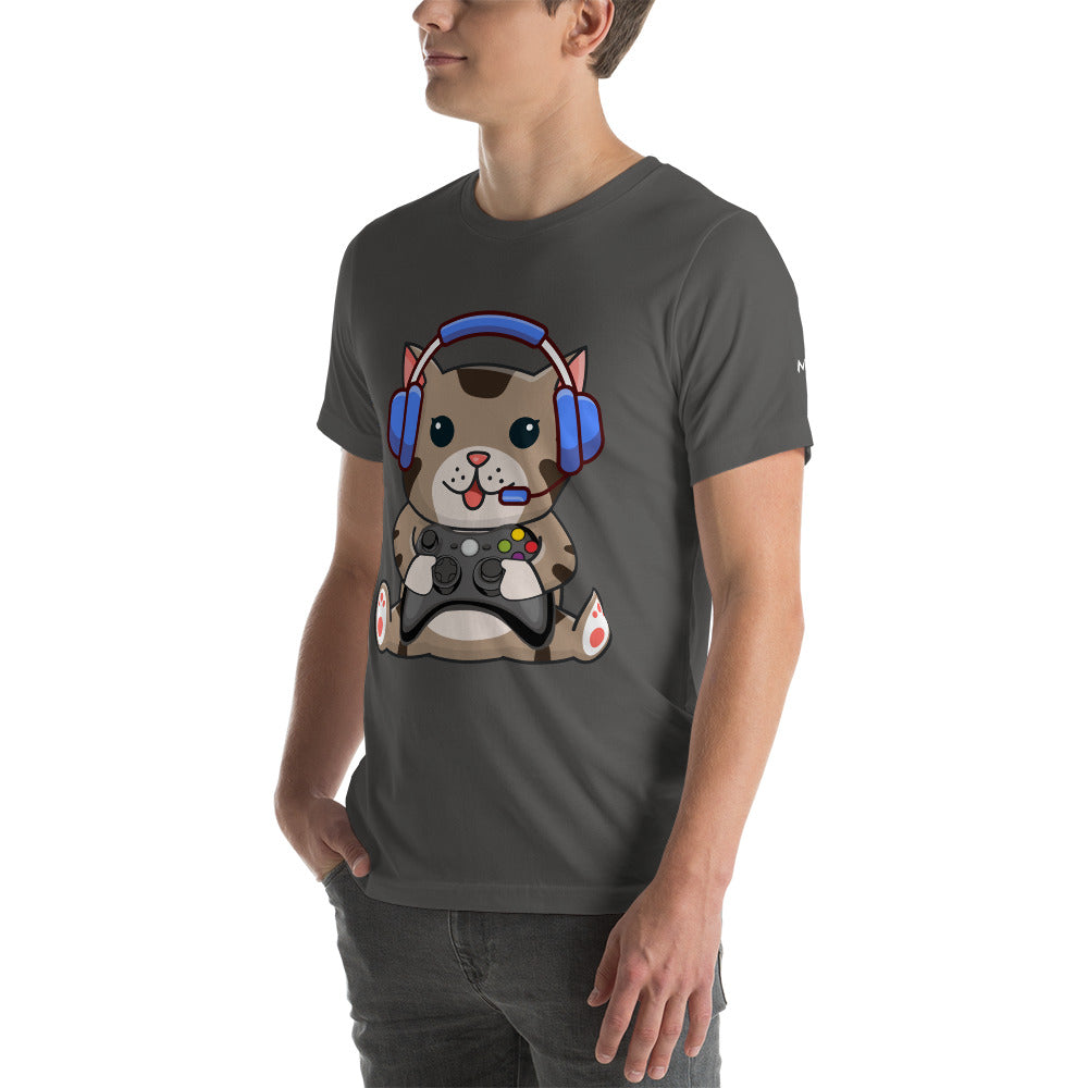 Gamer Cat - Unisex t-shirt by DarkByteGear