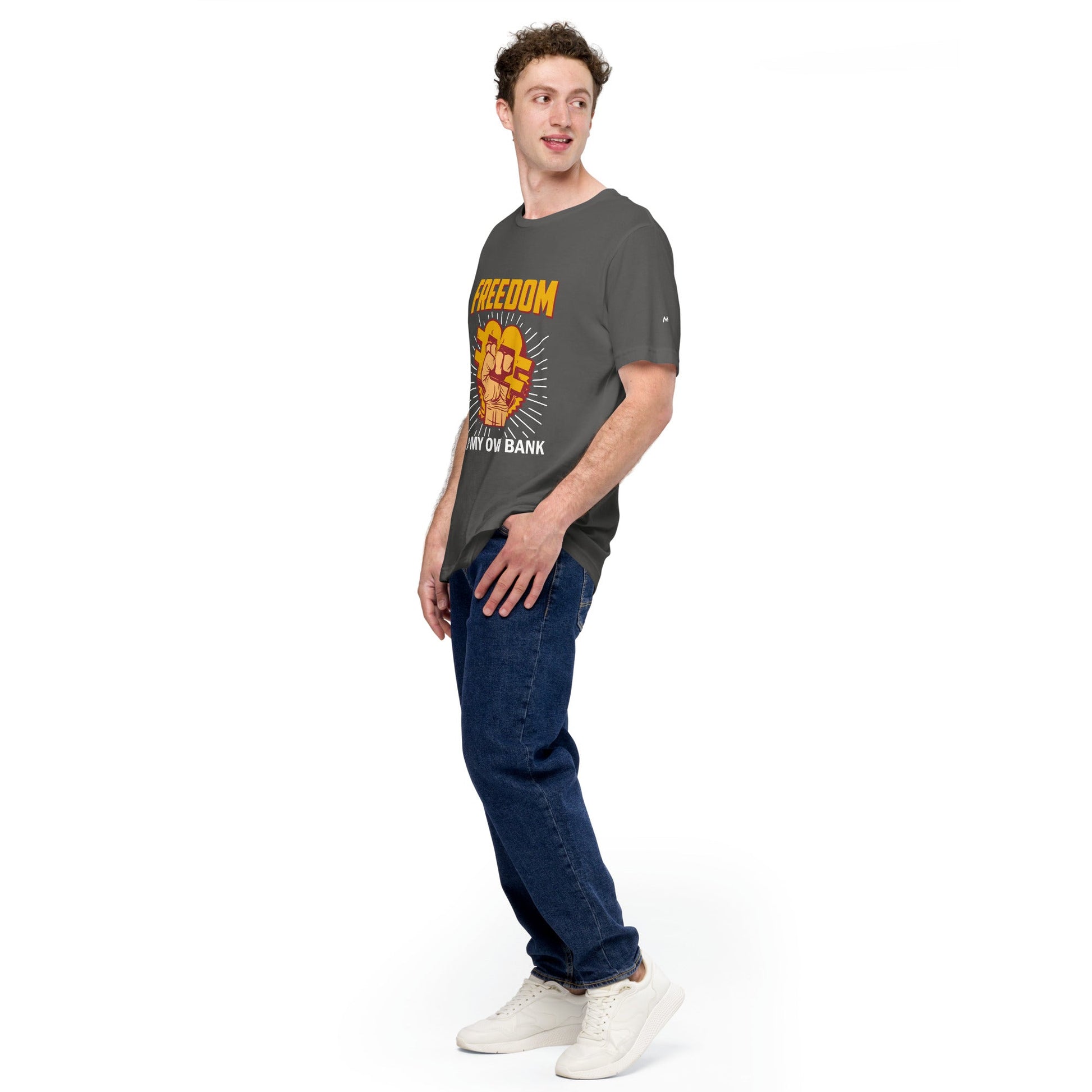 Bitcoin Freedom; I am my Own Bank - Unisex t-shirt by DarkByteGear