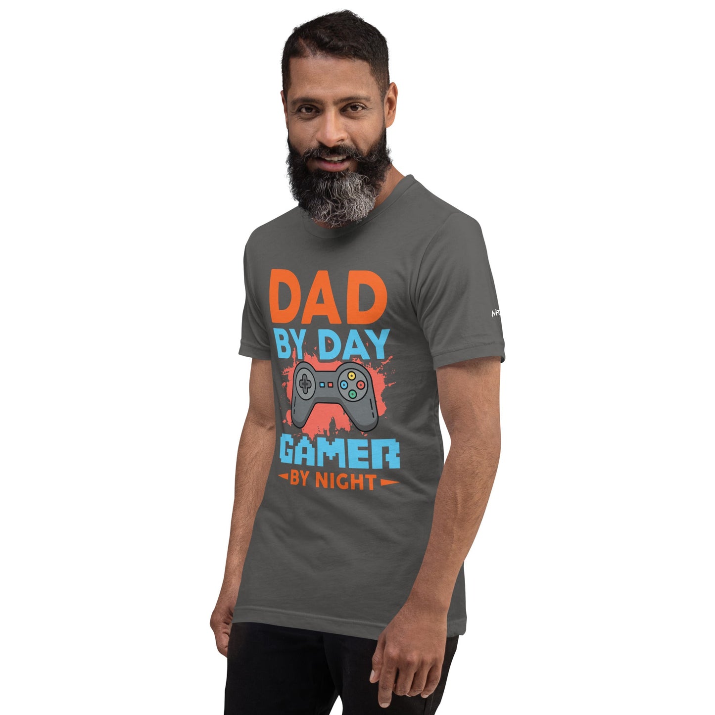 Dad by Day, Gamer by Night - Unisex t-shirt by DarkByteGear