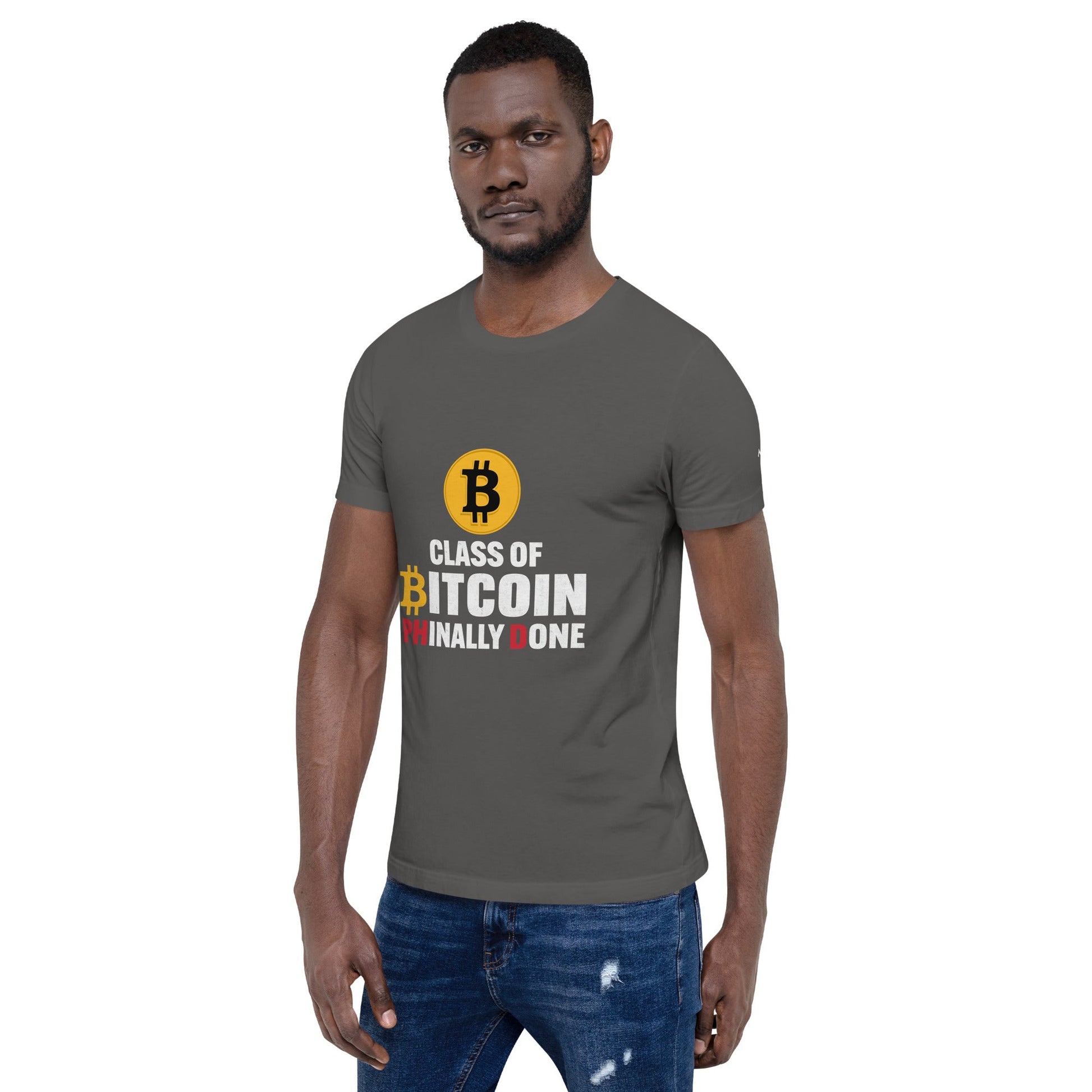 Class of Bitcoin Phinally done - Unisex t-shirt by DarkByteGear