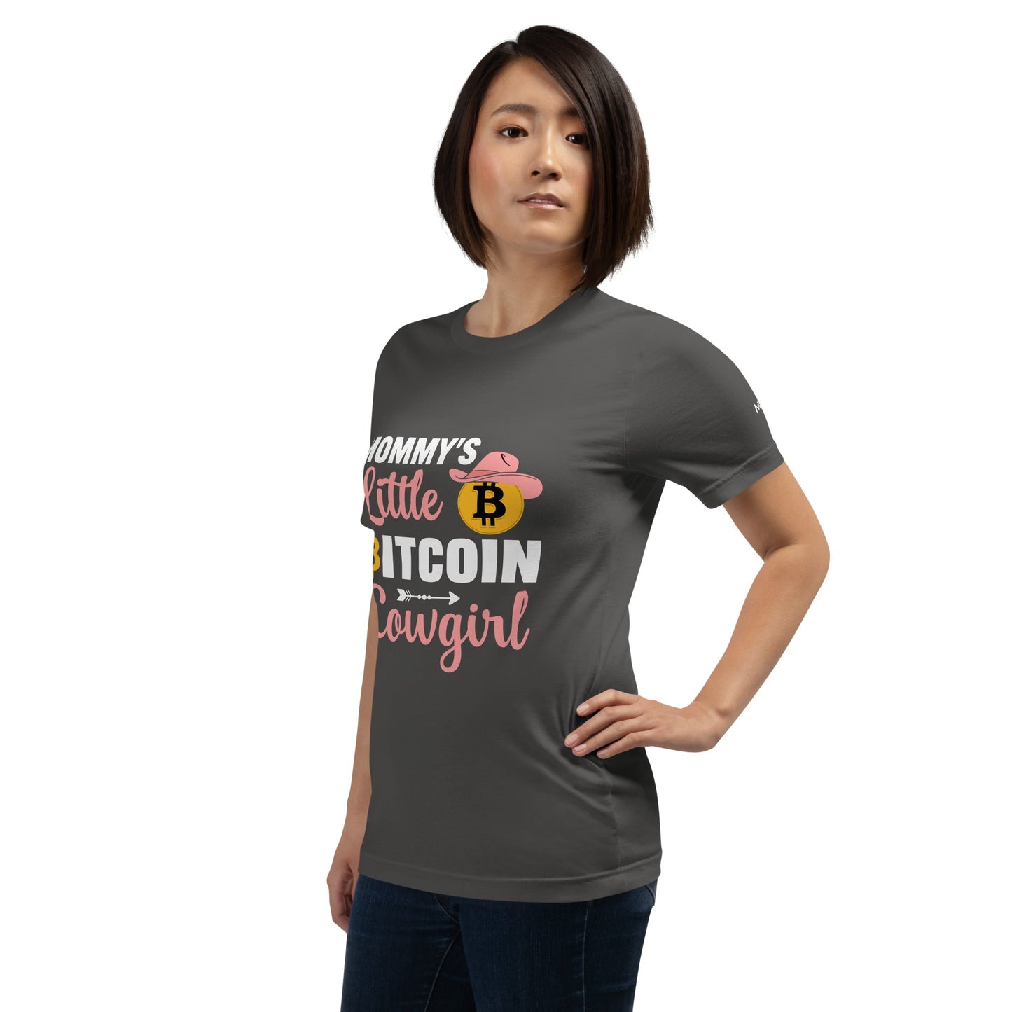 Mommy's little bitcoin cowgirl - Unisex t-shirt by DarkByteGear