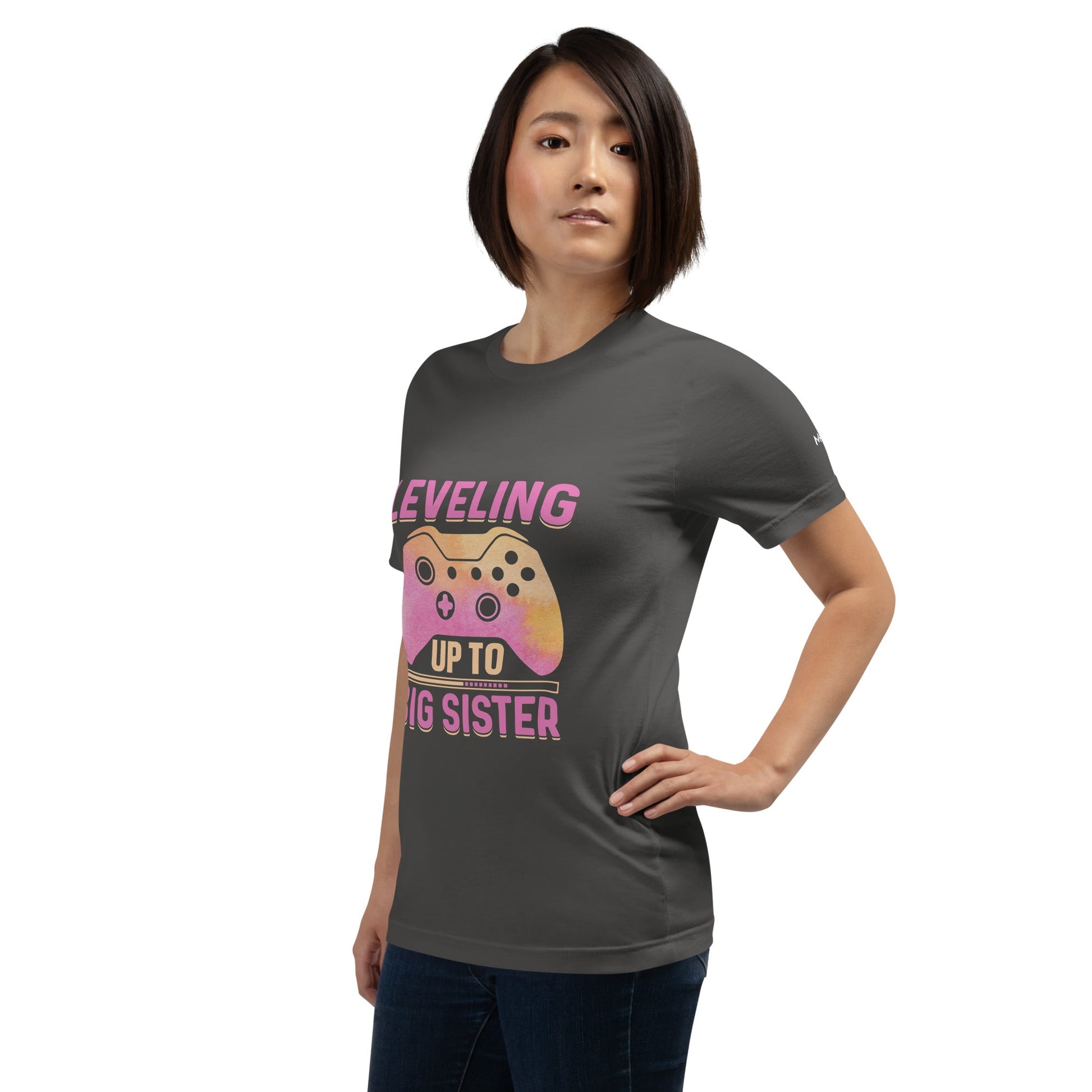 Levelling up to Big Sister - Unisex t-shirt by DarkByteGear