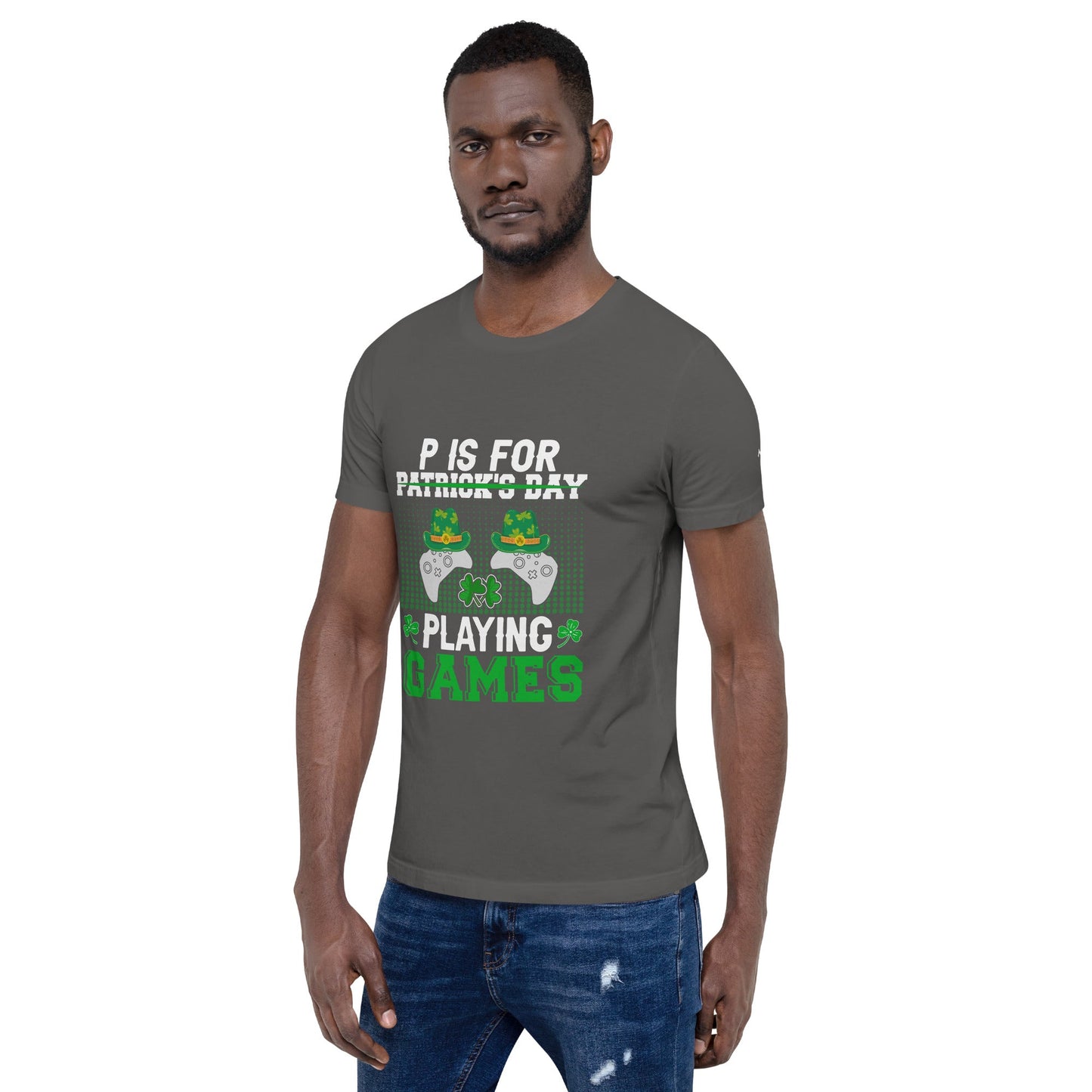 P is for "Playing Games" - Unisex t-shirt by DarkByteGear