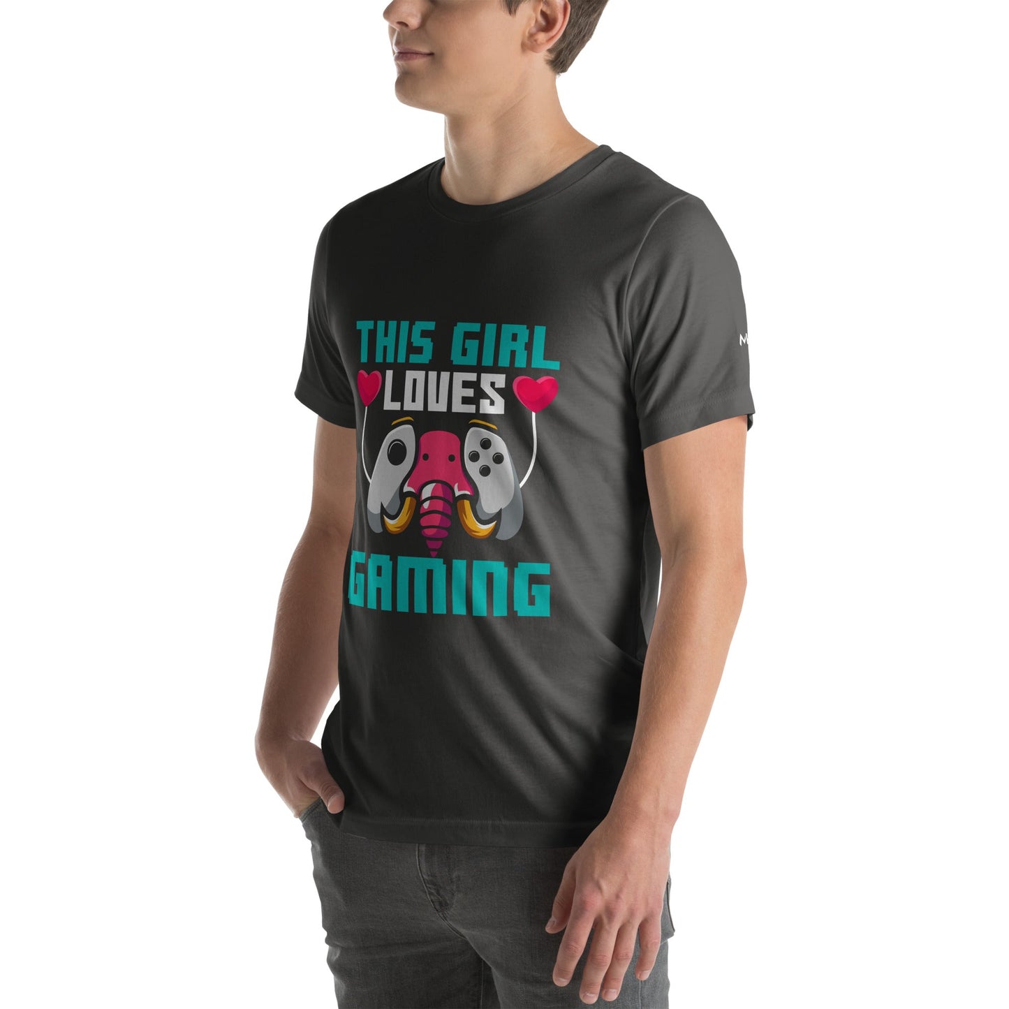 This girl Loves video games ( RiMa ) - Unisex t-shirt by DarkByteGear