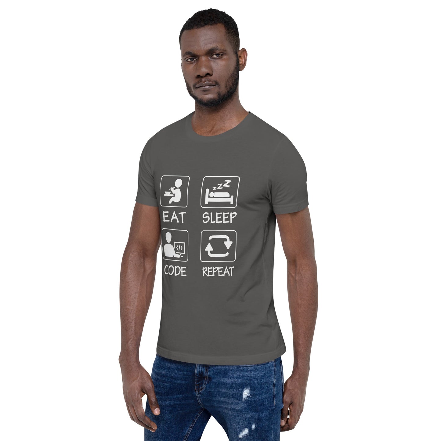 Eat, Sleep, Code, Repeat V1 - Unisex t-shirt by DarkByteGear