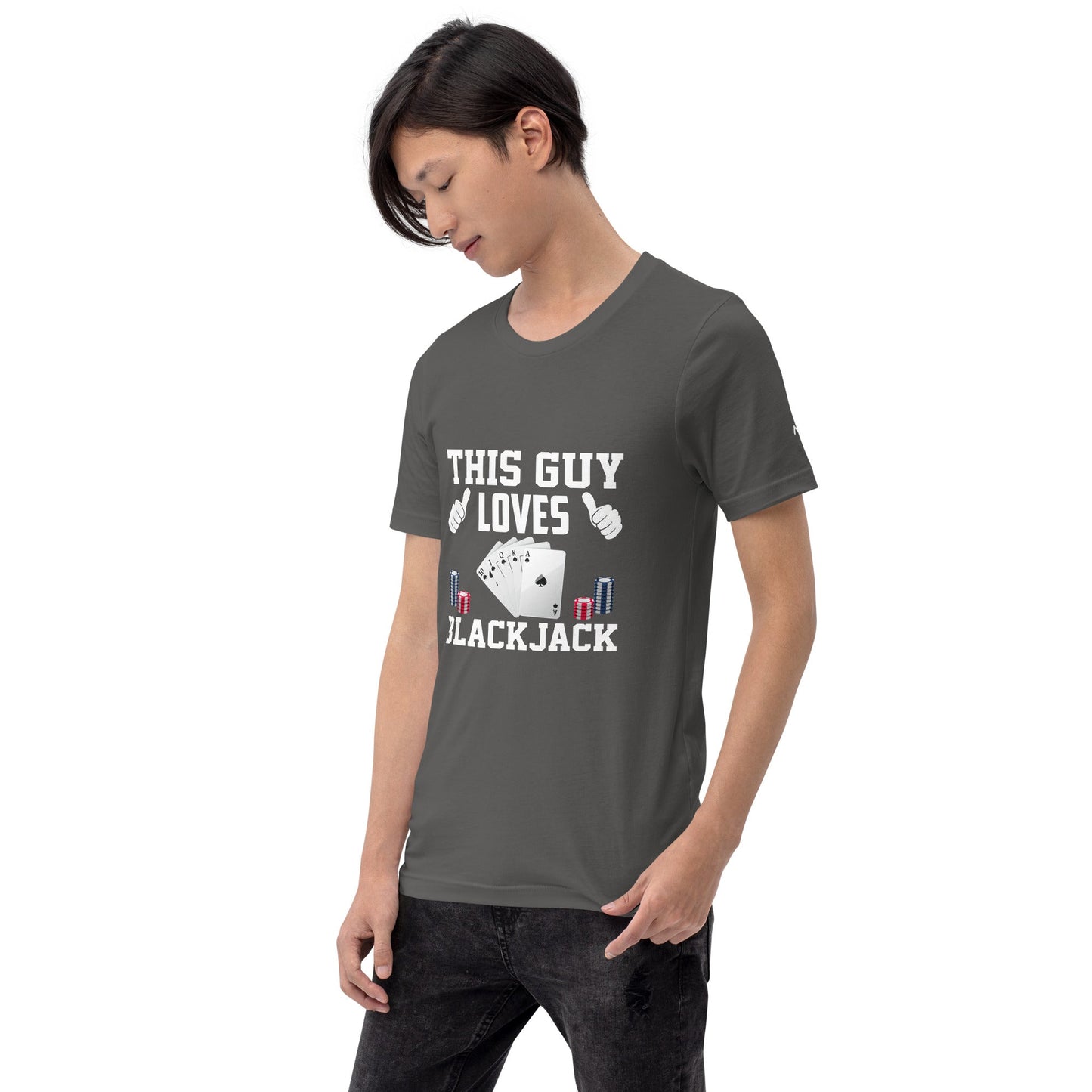 This Guy Loves Black Jack - Unisex t-shirt by DarkByteGear