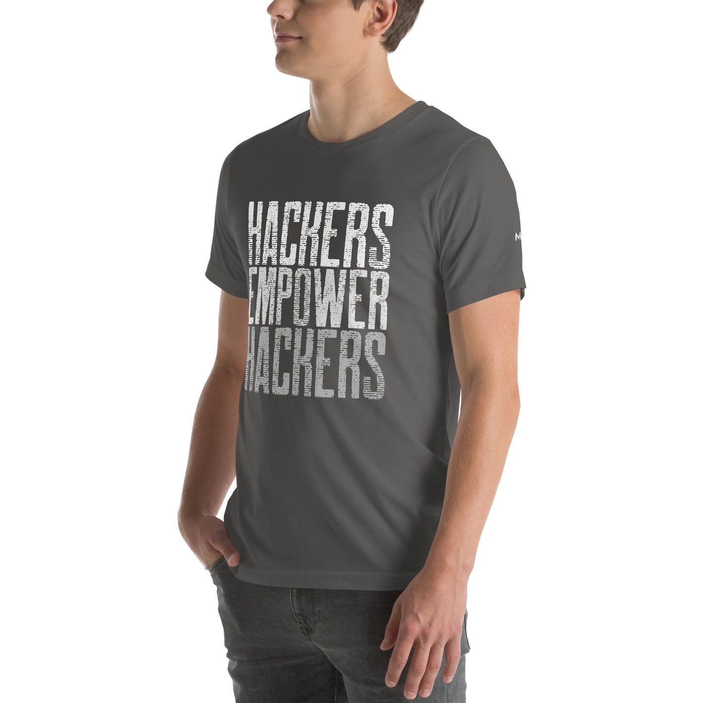 Hackers Empower Hackers V1 - Unisex t-shirt by DarkByteGear
