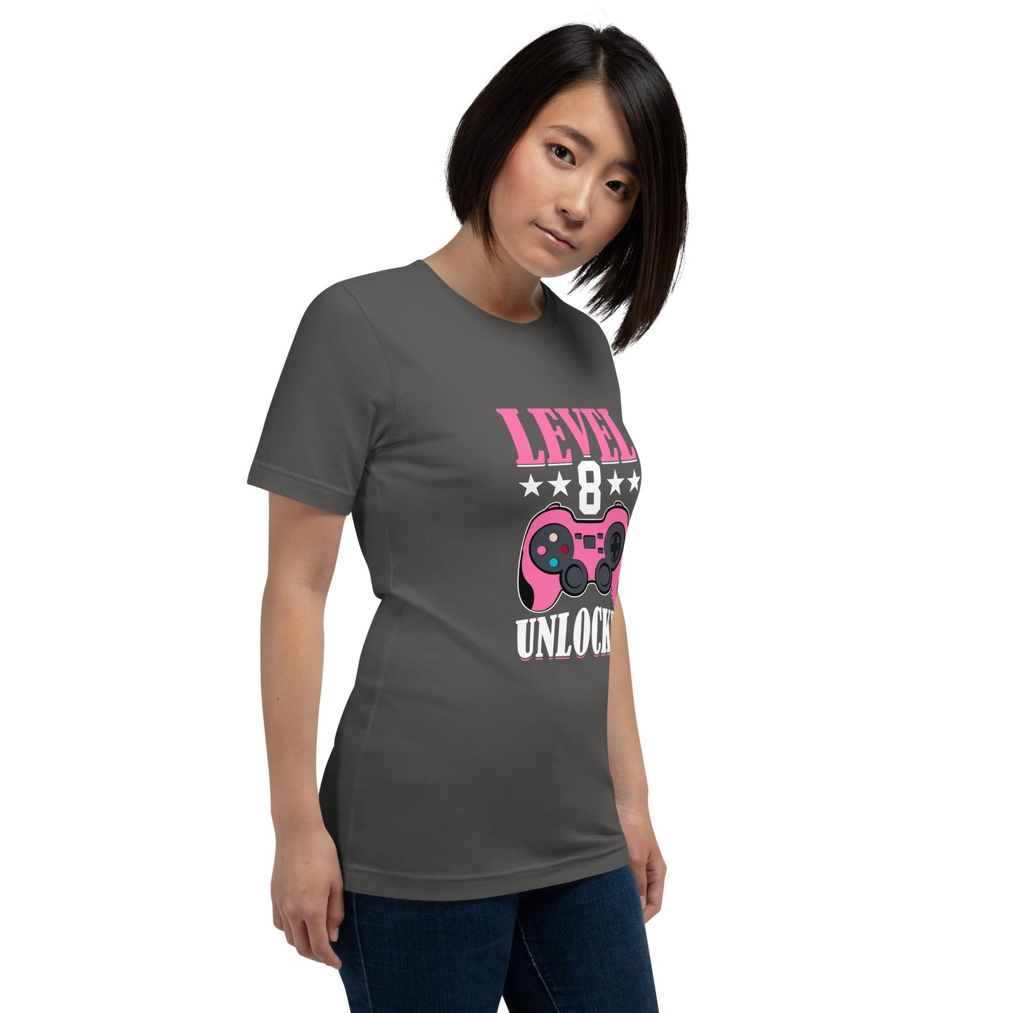 Level 8 Unlocked - Unisex t-shirt by DarkByteGear