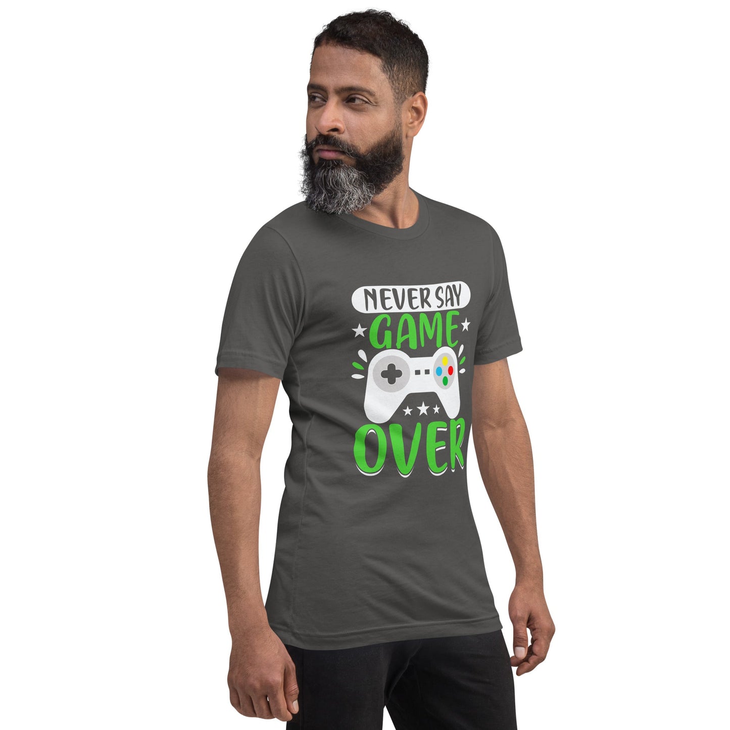 Never say Gameover Unisex t-shirt by DarkByteGear