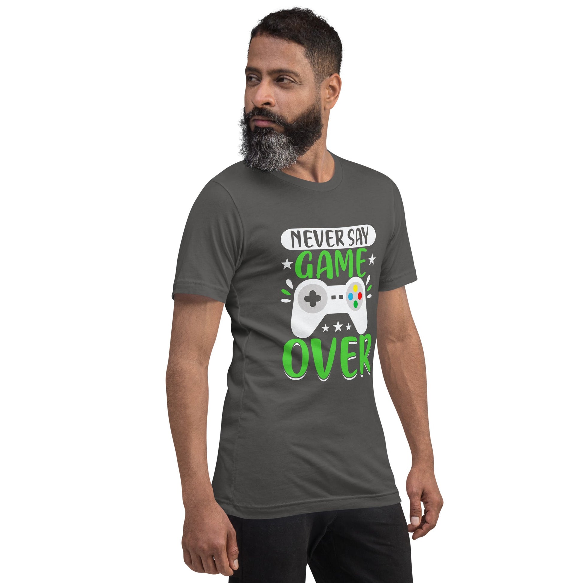 Never say Gameover Unisex t-shirt by DarkByteGear