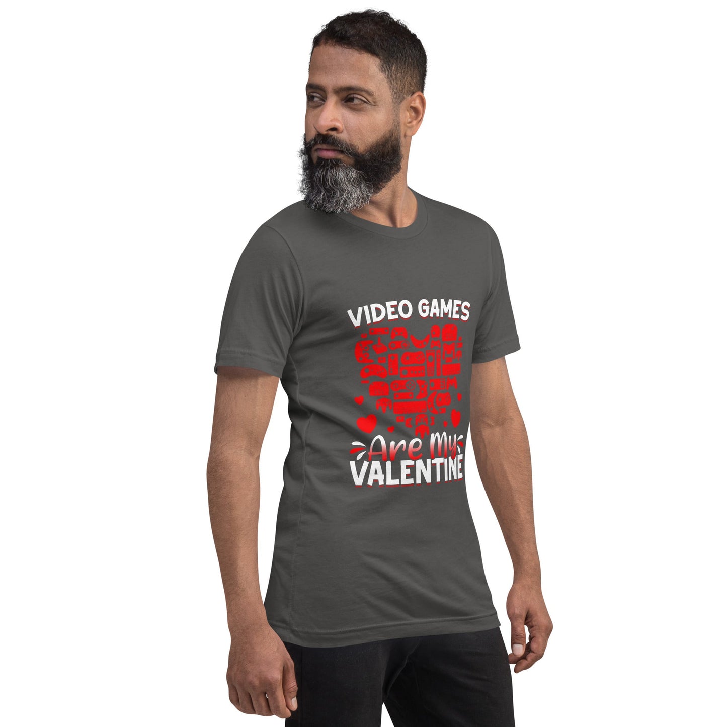 Video games are my valentine Unisex t-shirt by DarkByteGear