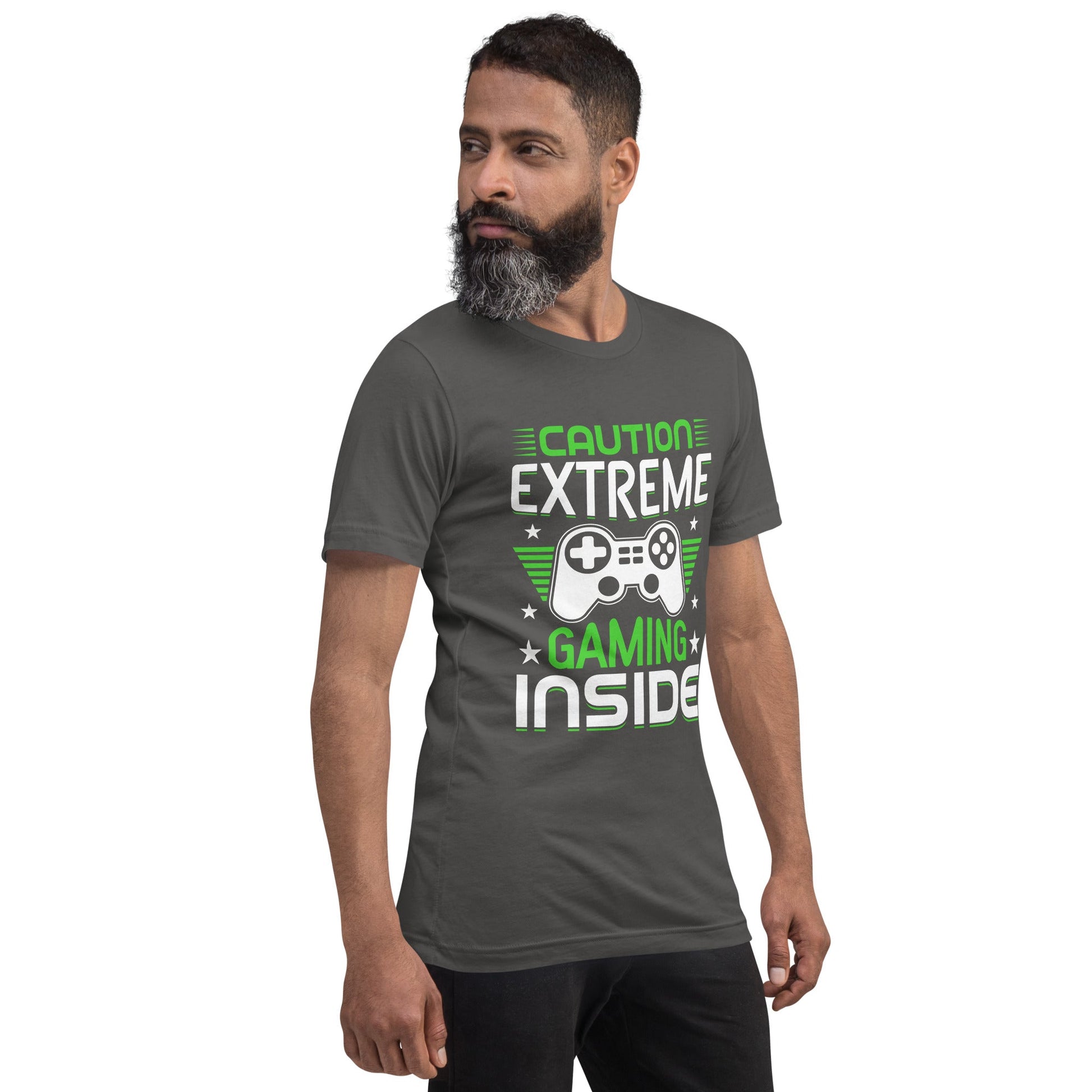 Caution extreme gaming inside - Unisex t-shirt by DarkByteGear