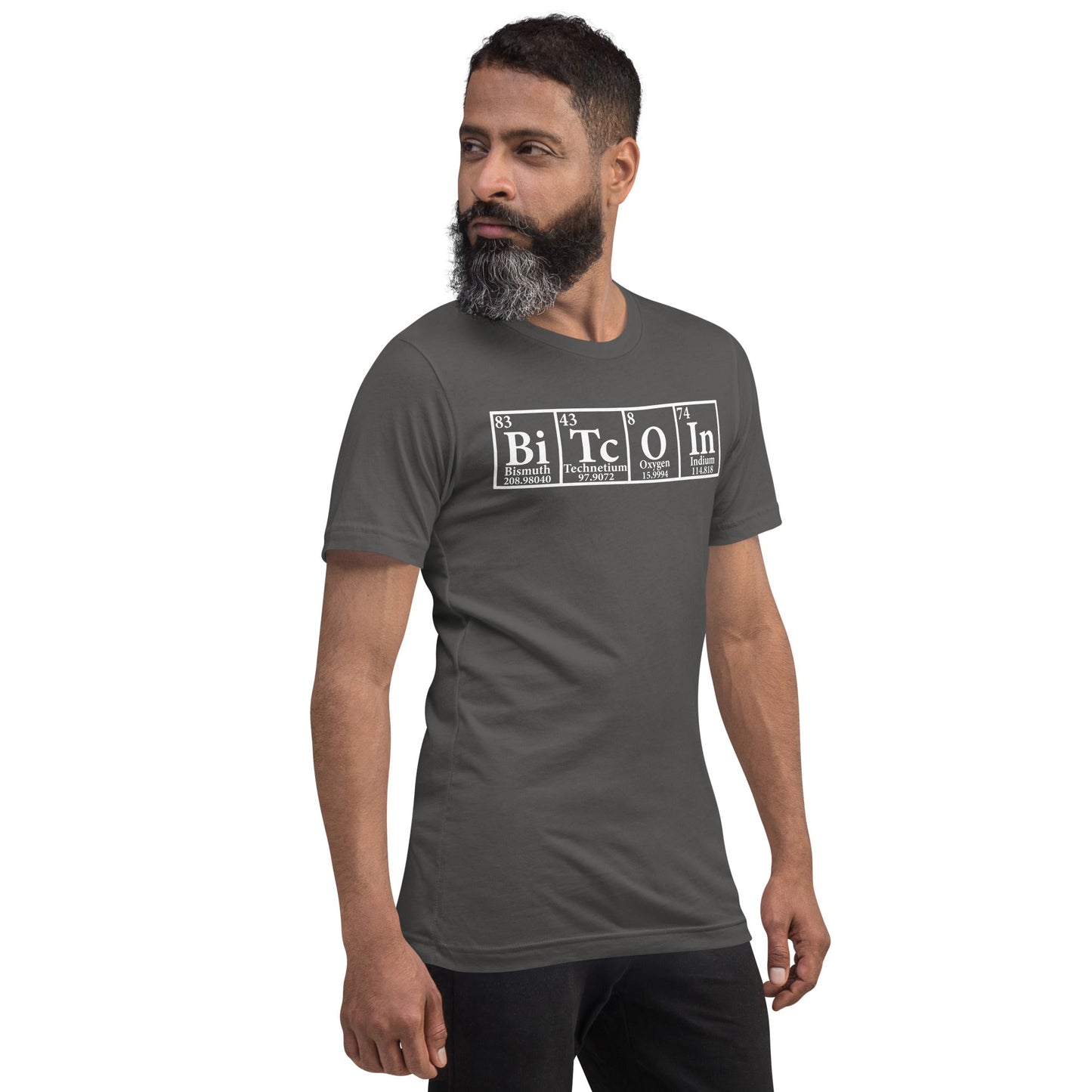 Bitcoin Periodic Table Unisex t-shirt by DarkByteGear
