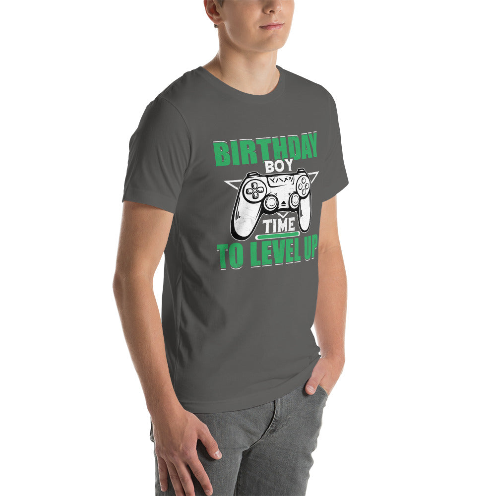 Birthday Boy Time to Level Up Unisex t-shirt by DarkByteGear
