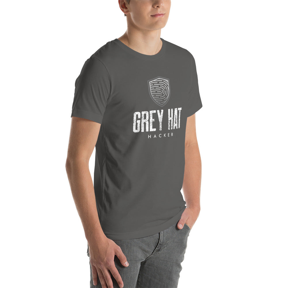 Grey Hat Hacker V4 - Unisex t-shirt by DarkByteGear