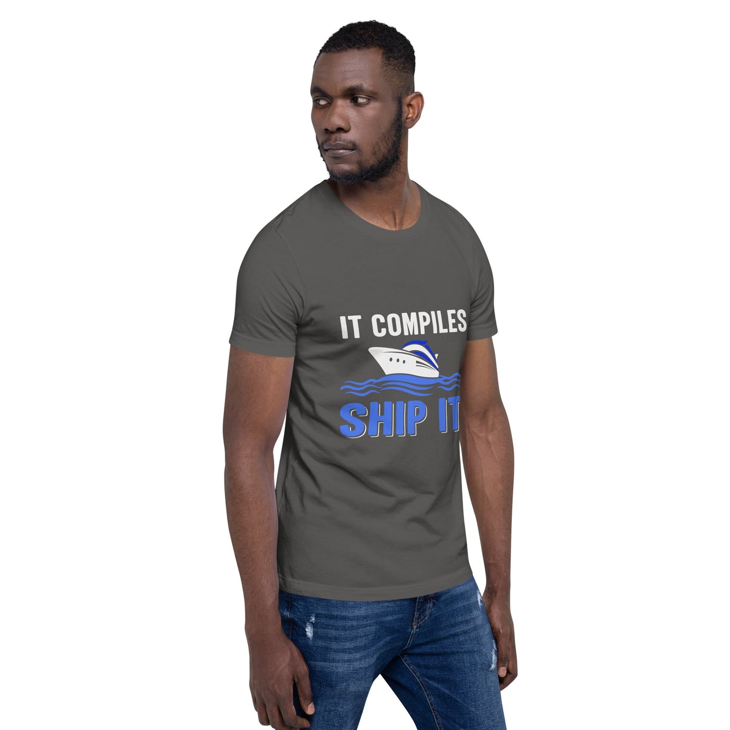 It Compiles, Ship it Unisex t-shirt by DarkByteGear