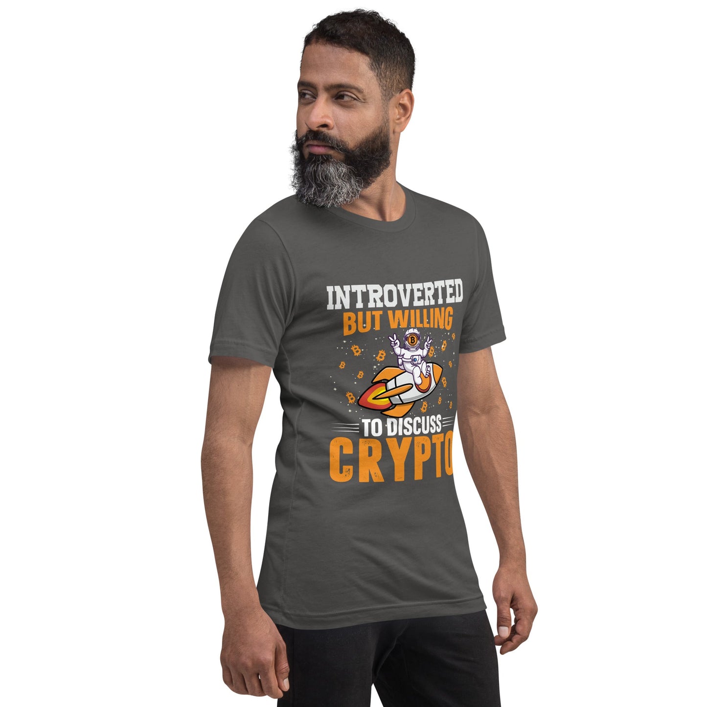 Introverted but Willing to Discuss Bitcoin Unisex t-shirt by DarkByteGear