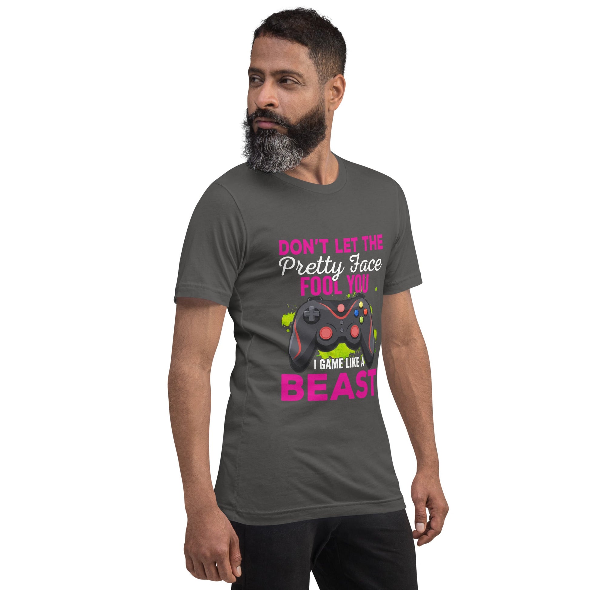 Don't let the pretty face fool you - Unisex t-shirt by DarkByteGear
