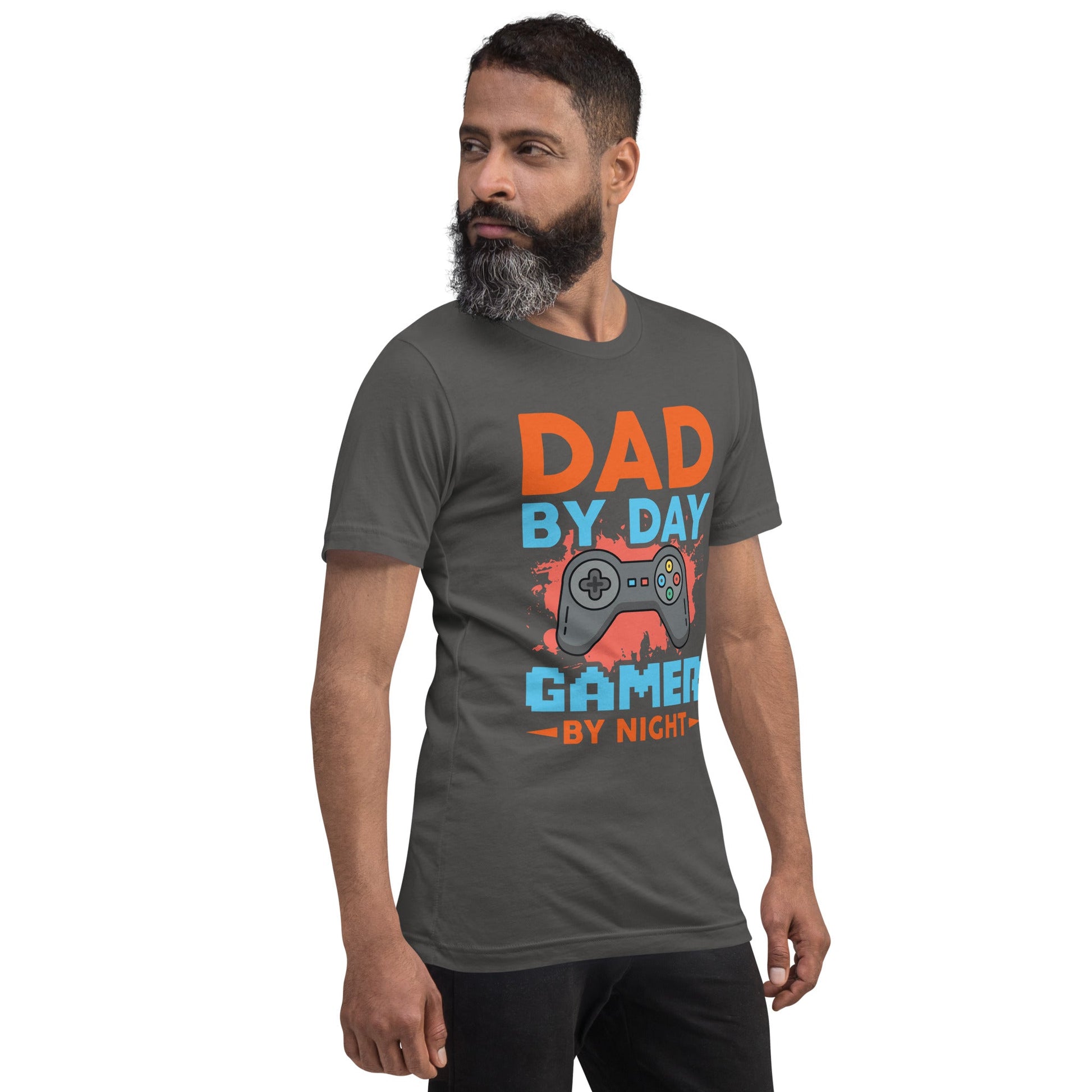 Dad by Day, Gamer by Night - Unisex t-shirt by DarkByteGear