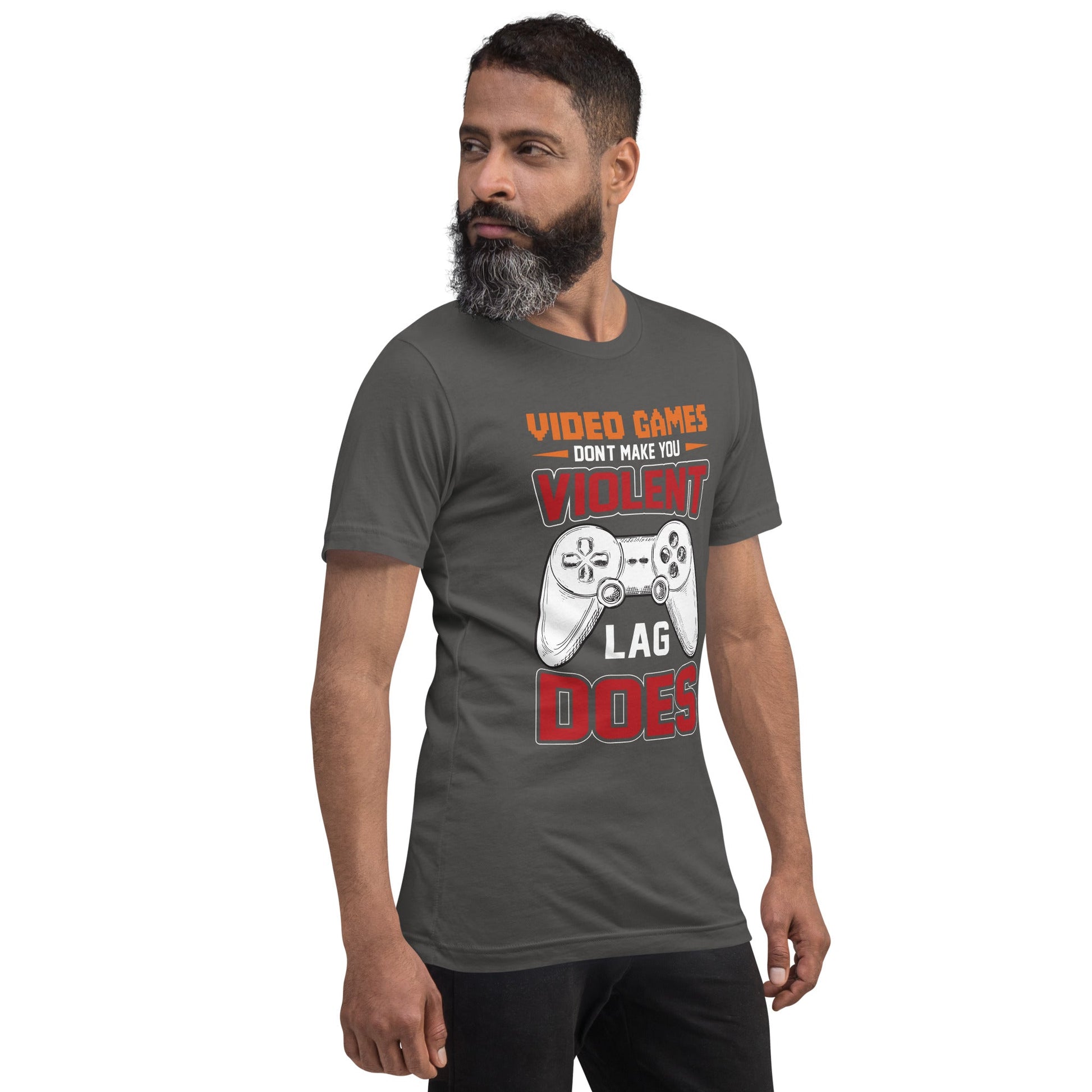Video Games don't Make you Violent, but Lag does - Unisex t-shirt by DarkByteGear
