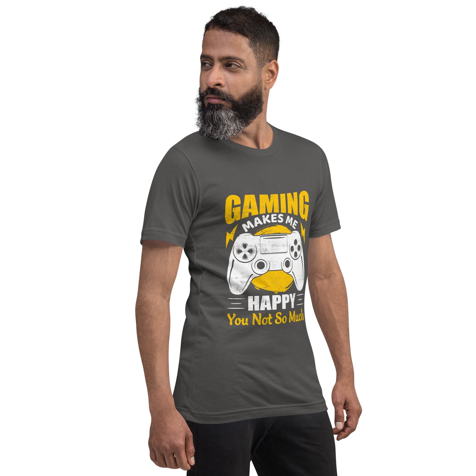 Gaming Makes me Happy (MAHFUZ) - Unisex t-shirt by DarkByteGear