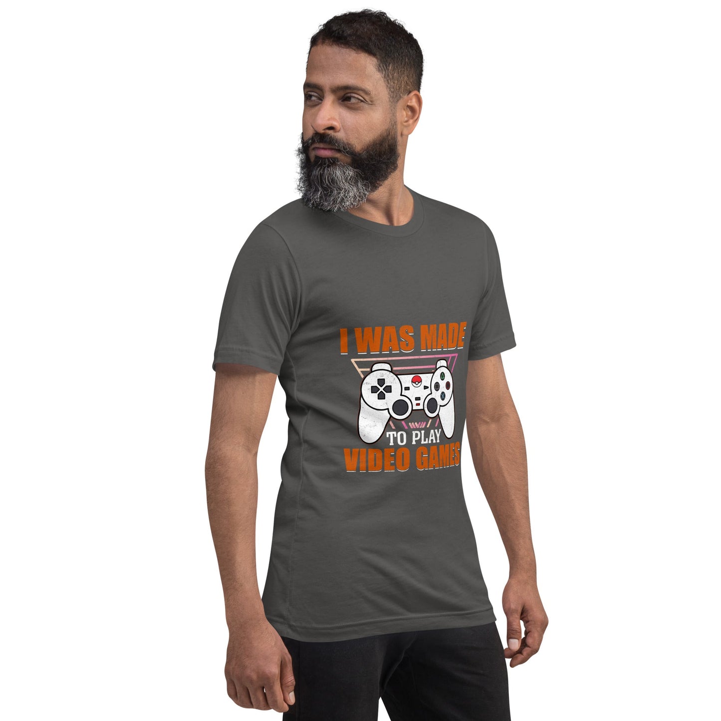 I was Made to Play Video Games - Unisex t-shirt by DarkByteGear