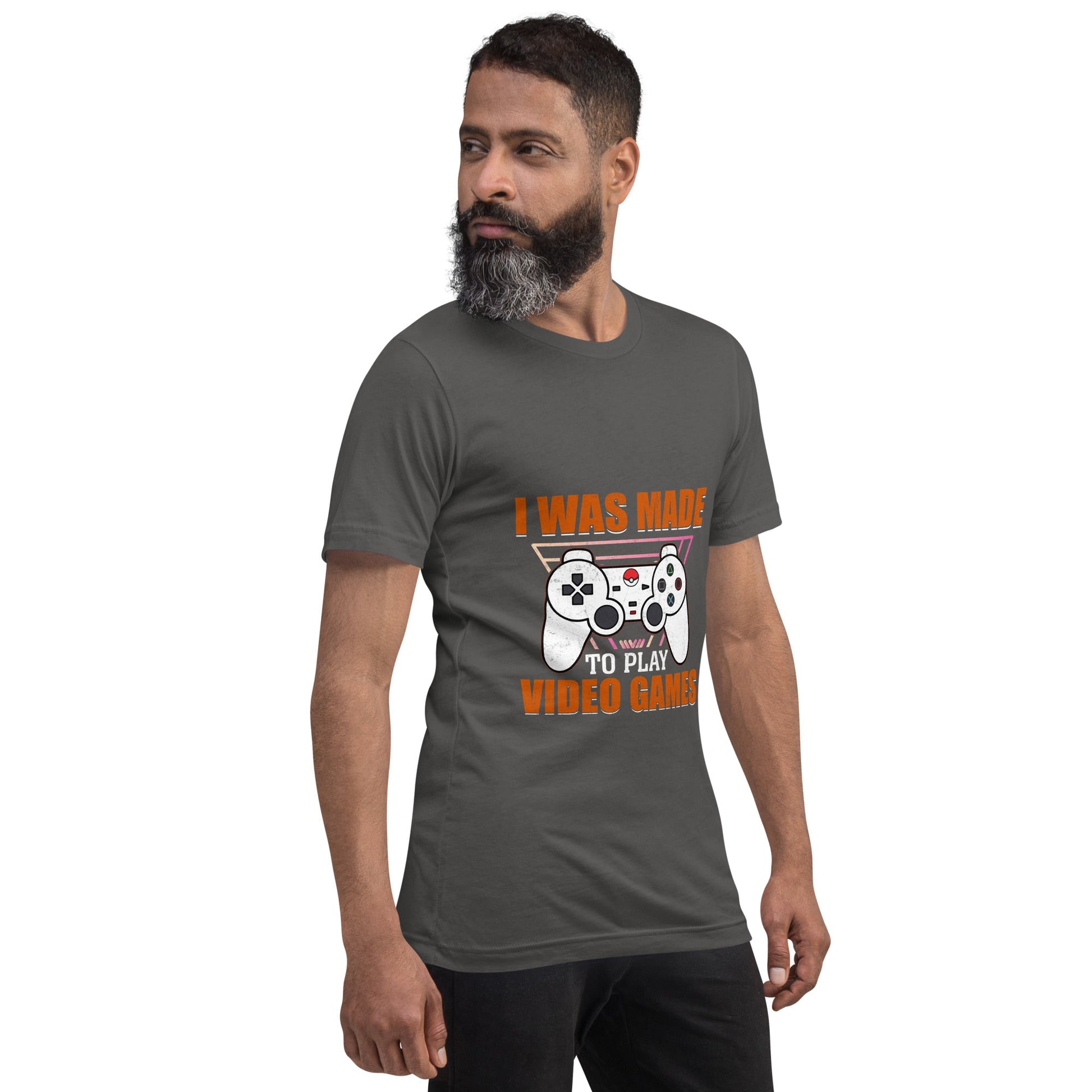 I was Made to Play Video Games - Unisex t-shirt by DarkByteGear