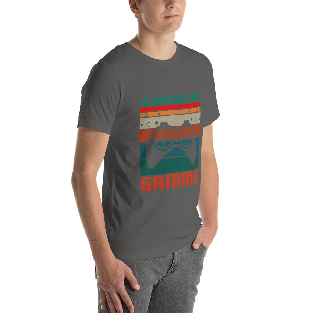 I'd rather be Gaming - Unisex t-shirt by DarkByteGear