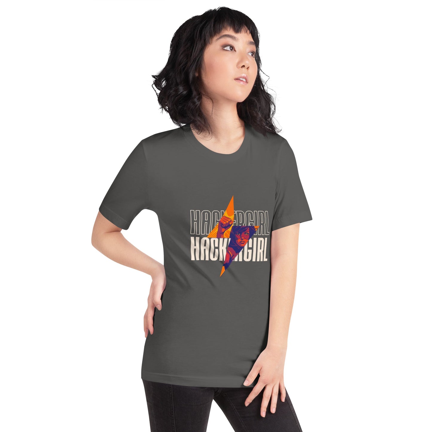Hacker Girl V1 - Unisex t-shirt by DarkByteGear