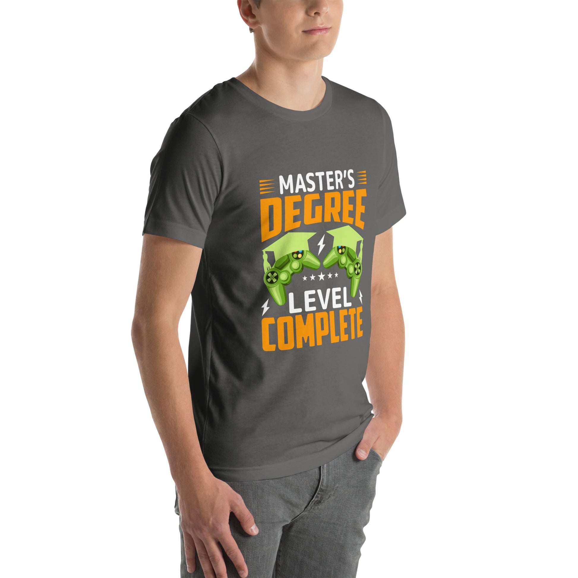Master Degree Level Complete - Unisex t-shirt by DarkByteGear