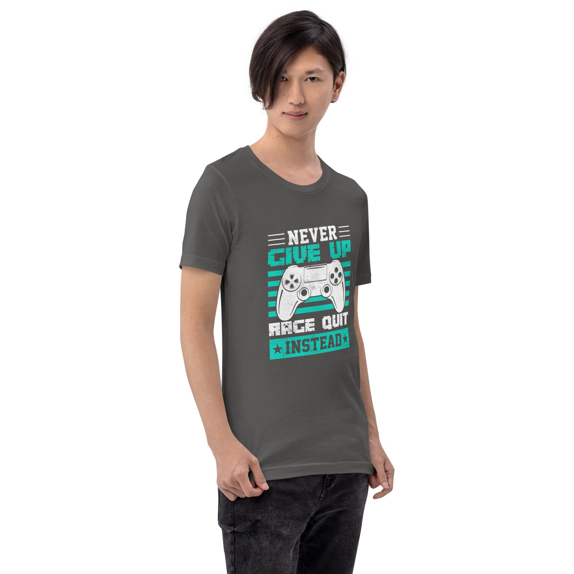 Never Give Up! Arge Quit - Unisex t-shirt by DarkByteGear