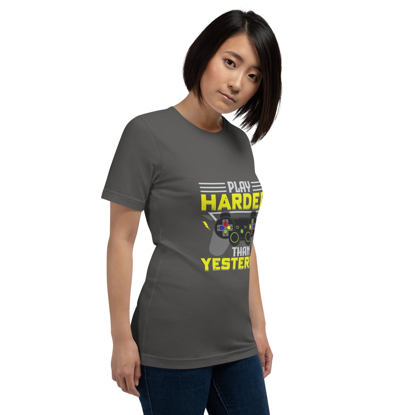 Play harder than Yesterday - Unisex t-shirt by DarkByteGear