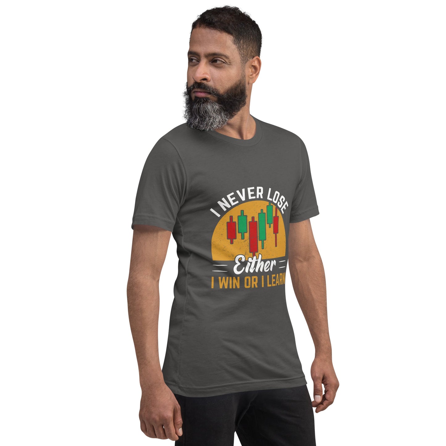 I never Lose: Either I win or I learn V1 - Unisex t-shirt by DarkByteGear