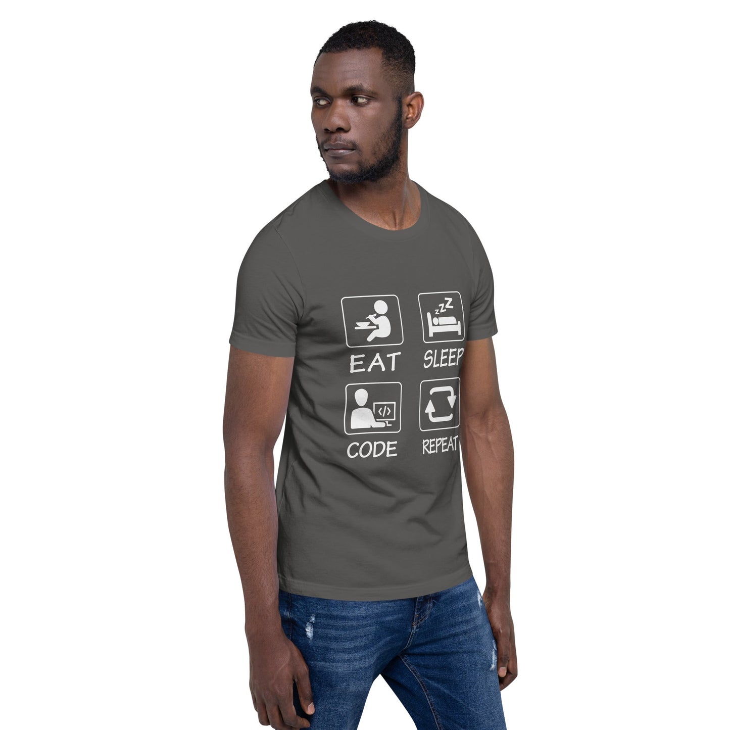 Eat, Sleep, Code, Repeat V1 - Unisex t-shirt by DarkByteGear