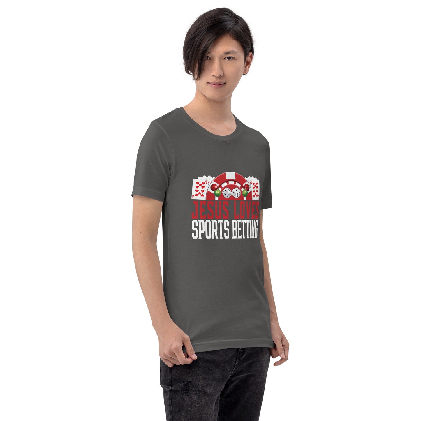 Jesus Loves Sports Betting - Unisex t-shirt by DarkByteGear