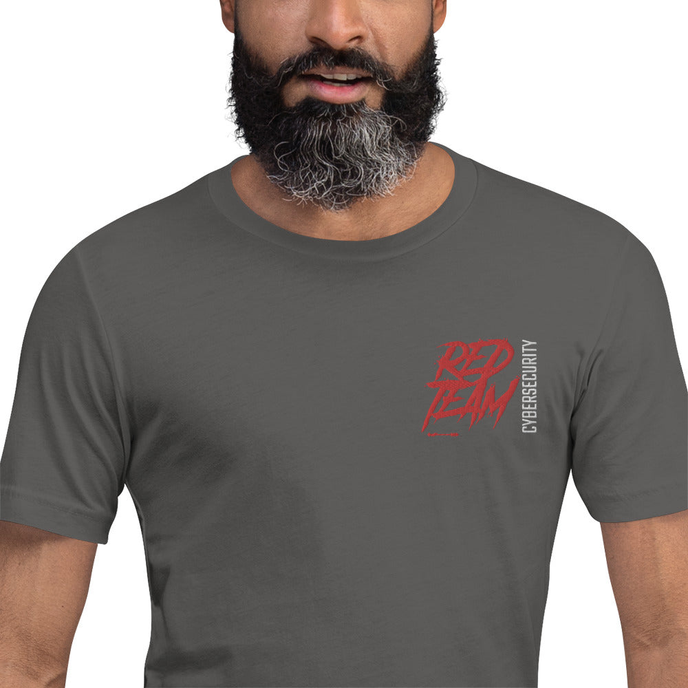 Cyber Security Red Team V10 - Short-sleeve unisex t-shirt ( embroidered ) by DarkByteGear