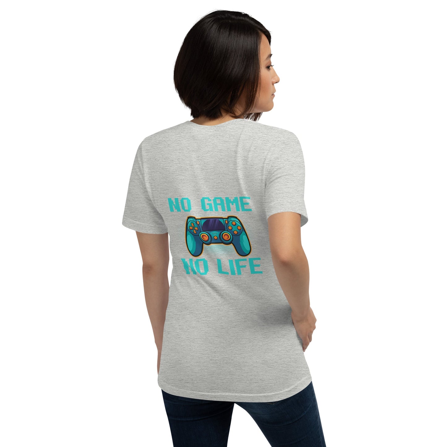 No Game; No Life - Unisex t-shirt ( Back Print ) by DarkByteGear