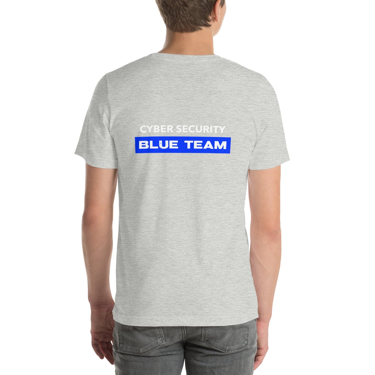 Cyber Security Blue Team V9 - Unisex t-shirt ( Back Print ) by DarkByteGear