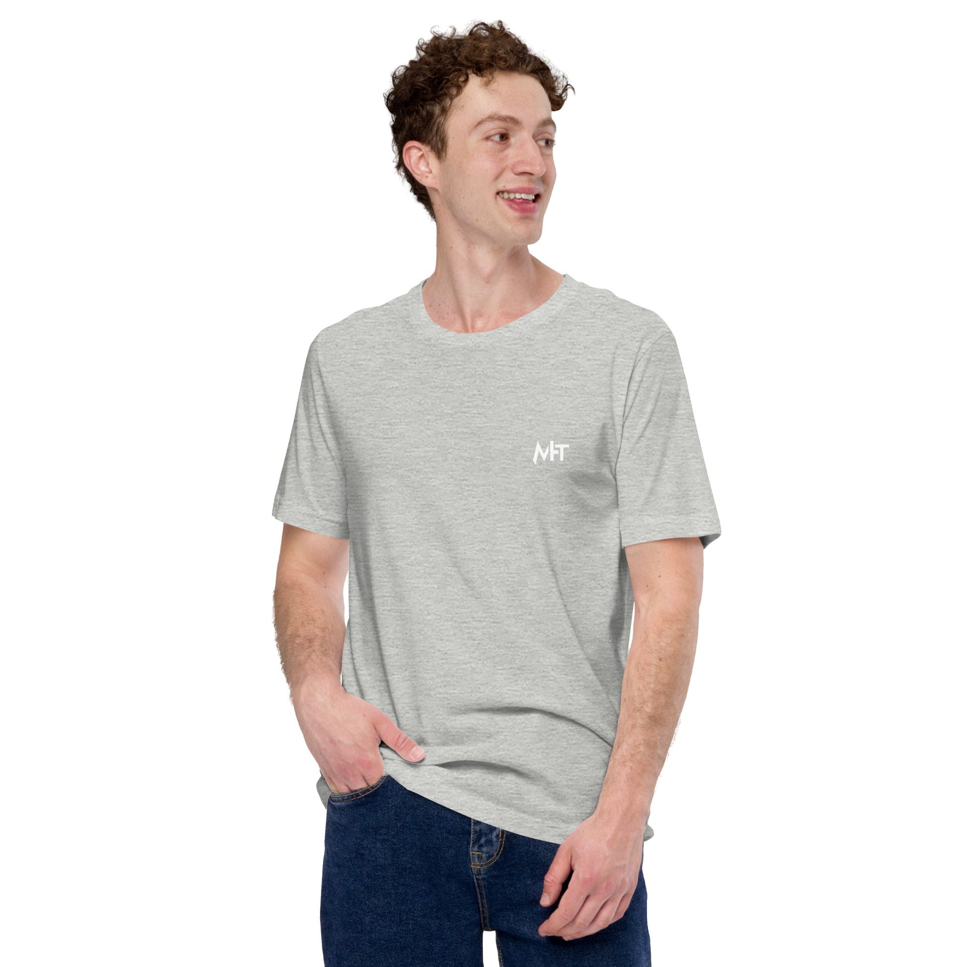Evolution of data storage - Unisex t-shirt (back print) by DarkByteGear
